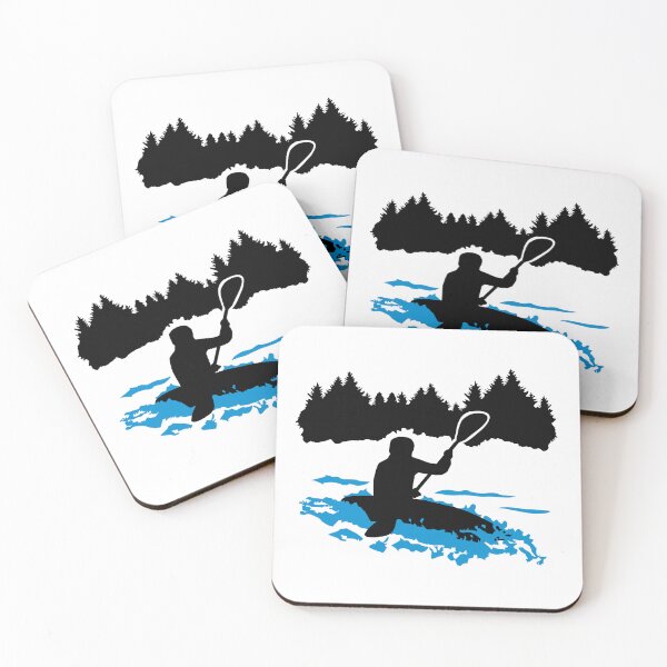 Item preview, kayak, kayaker in nature; kayaking designed and sold by claudiasartwork.