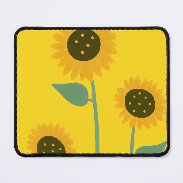 Item preview, Yellow Sun Flowers Mid-Century Modern Boho designed and sold by PinkNomad.