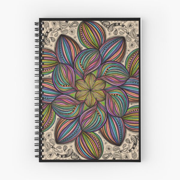 Item preview, Rainbow Petals and Seed Pods Mandala  designed and sold by Kristi Duggins.