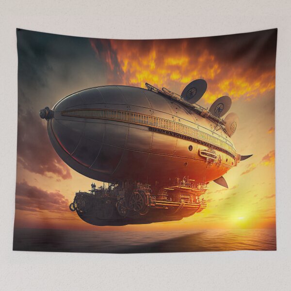 Item preview, Steampunk Airship - Victorian Era Science Fiction designed and sold by Styrman.