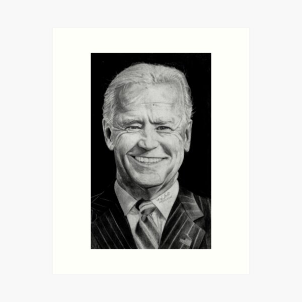 Joe Biden Drawing Print Art Print