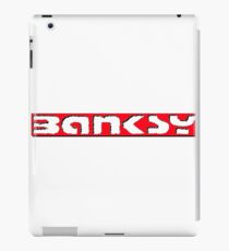 Banksy Logo Red / Black iPad Case/Skin