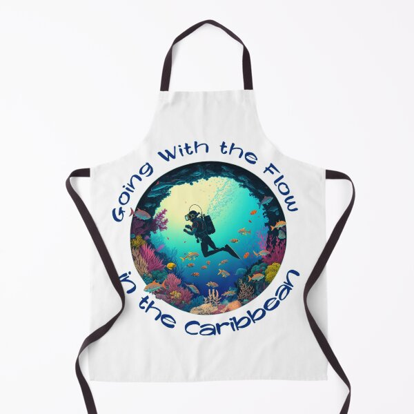 Item preview, Going With the Flow in the Caribbean - Scuba Diving designed and sold by Mindful-Designs.