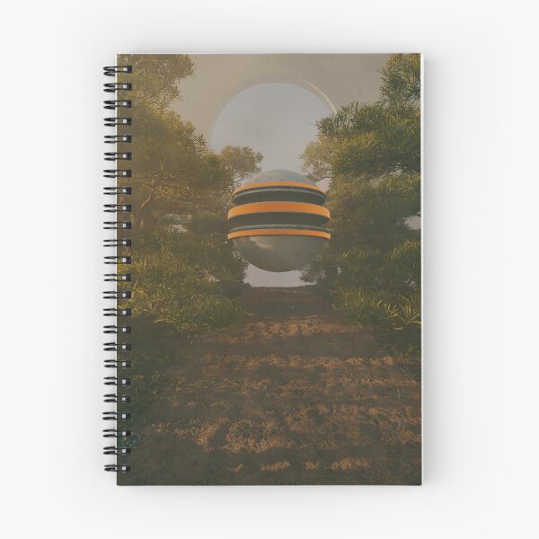 Artikelvorschau, Orange Ball 3D-Surrealismus-Rendergrafik entworfen und verkauft von Screenpaint.