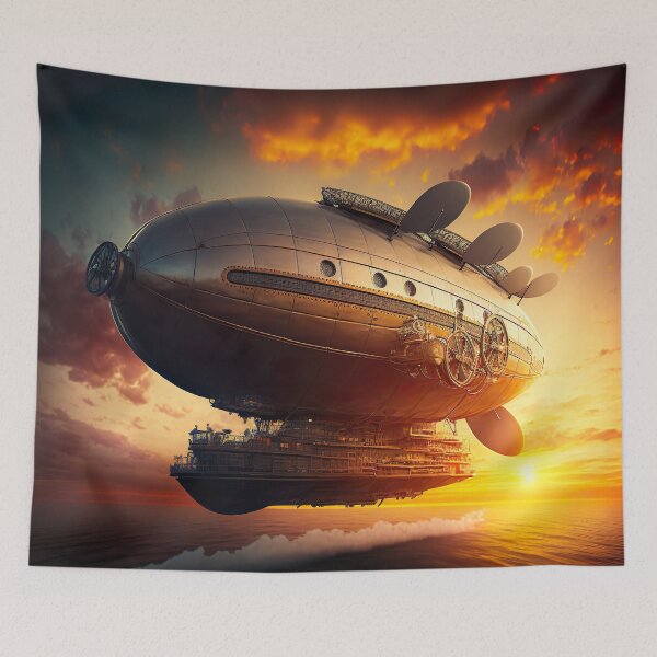 Item preview, Steampunk Airship - Victorian Era Sci Fi designed and sold by Styrman.