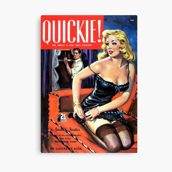 Item preview, Pulp Art Paperback Cover - Quickie designed and sold by bizarrela.