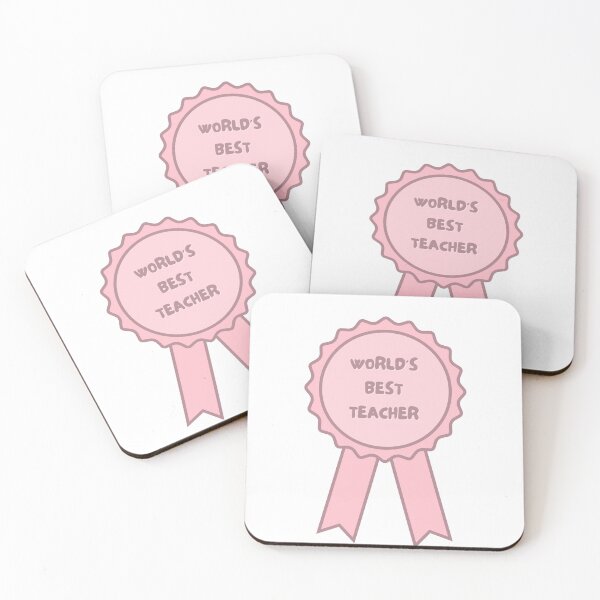 Item preview, World's Best Teacher Award Pink designed and sold by helenmaria-.