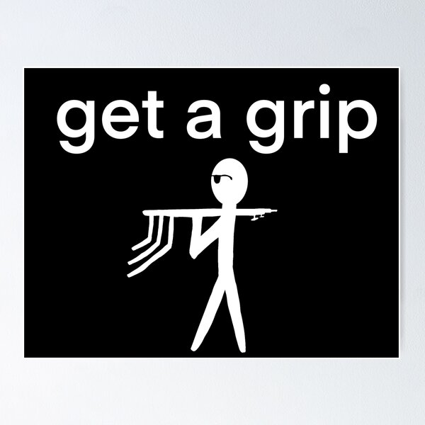Item preview, Get a Grip - Funny Movie Set Design designed and sold by Fynno.