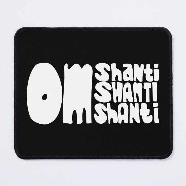 Item preview, Om Shanti Shanti Shanti White designed and sold by wordznart.