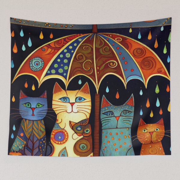 Artikelvorschau, It's raining cats! entworfen und verkauft von Ottaviana.