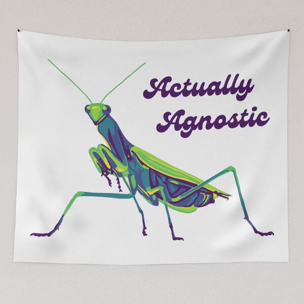 Item preview, Praying Mantis Is Agnostic designed and sold by Unhinged Heather.