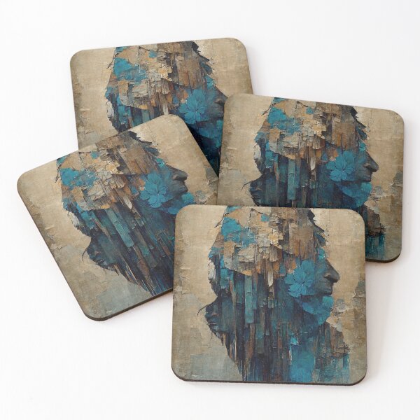 Item preview, Early ancient man abstract portrait designed and sold by Michael Bollin.