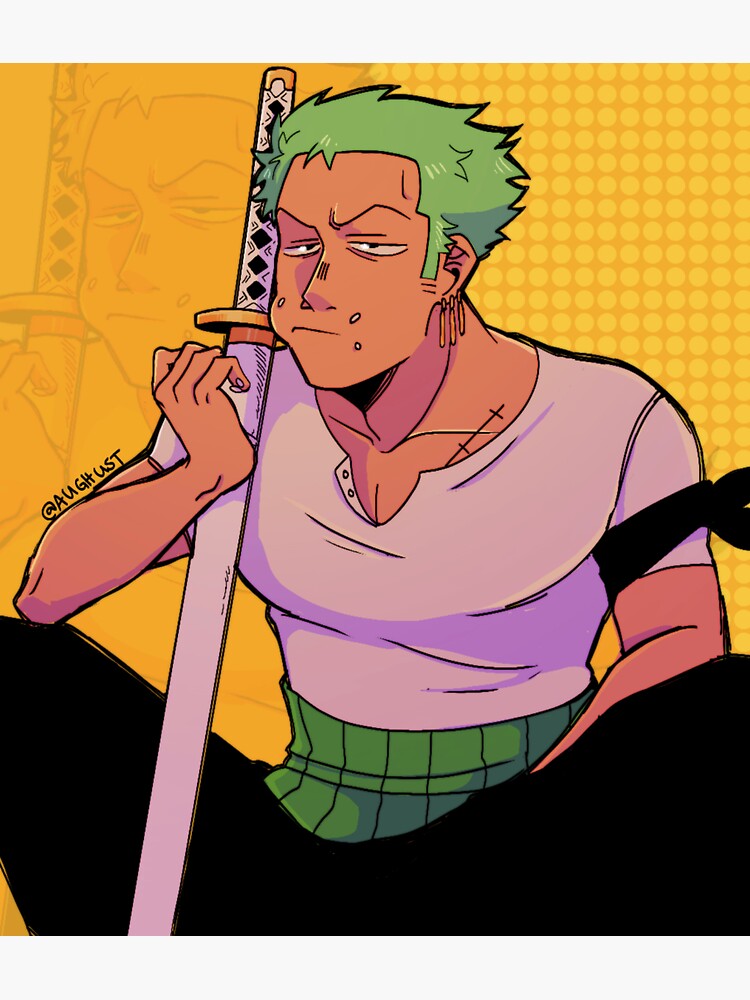 one piece sleeping zoro Sticker for Sale by mayvsantillan