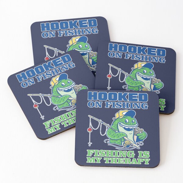 Item preview, Hooked on fishing : fishing is my threaphy designed and sold by ImaginarStore.