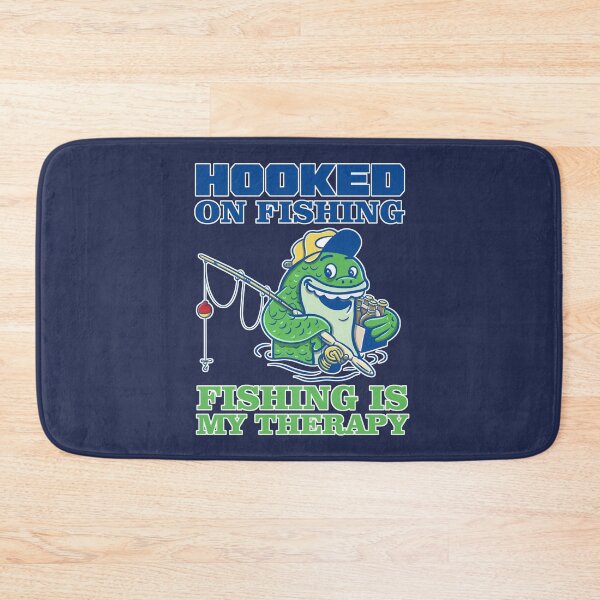 Item preview, Hooked on fishing : fishing is my threaphy designed and sold by ImaginarStore.