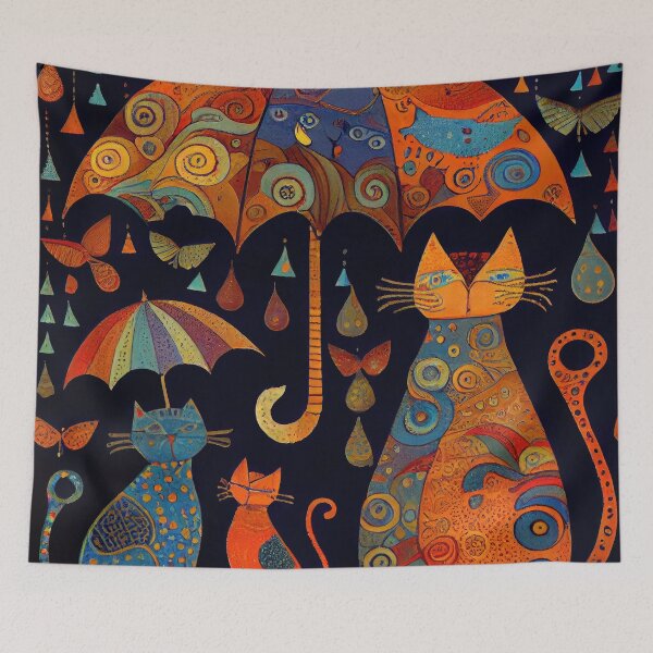 Artikelvorschau, It's raining cats! entworfen und verkauft von Ottaviana.