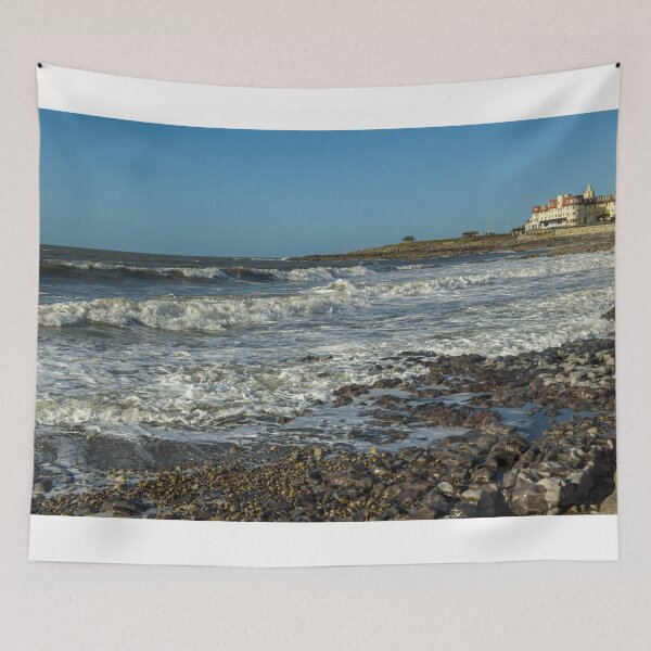Item preview, Waves arriving at Porthcawl Beach Winter January  designed and sold by Cameranick.
