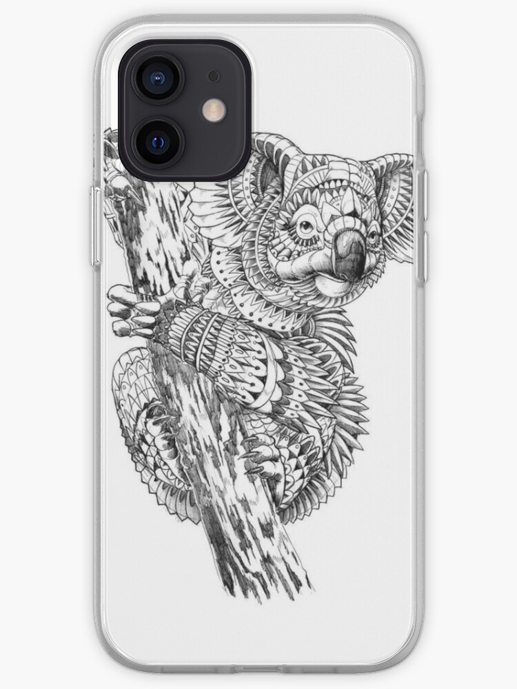 Adult Coloring Pages Koala Iphone Case Cover By Yuna26 Redbubble