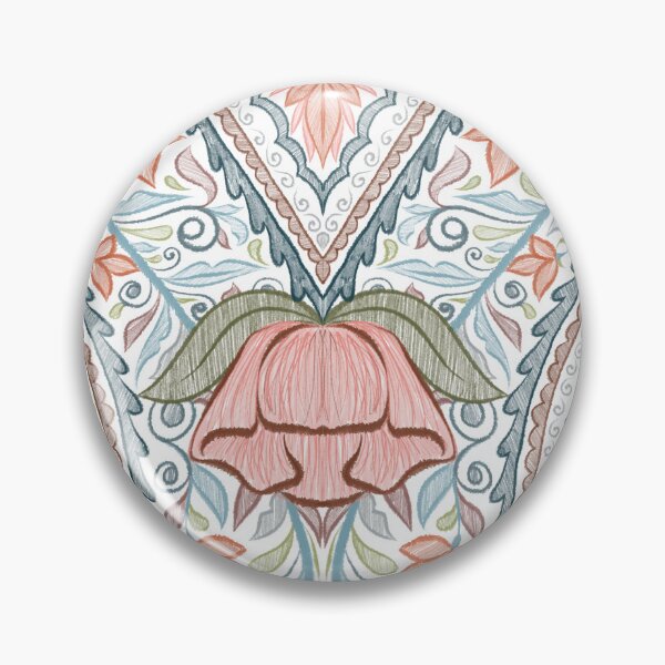 Item preview, Garden Flowers and Paisley Patterns -  White Background designed and sold by SemDesigns1.