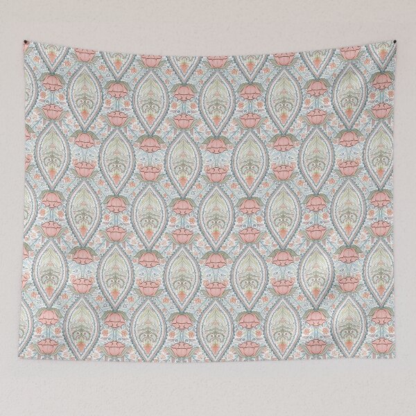 Item preview, Garden Flowers and Paisley Patterns -  White Background designed and sold by SemDesigns1.