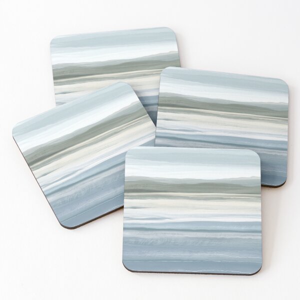 Item preview, Muted blue  coastal  beach designed and sold by Inktown.