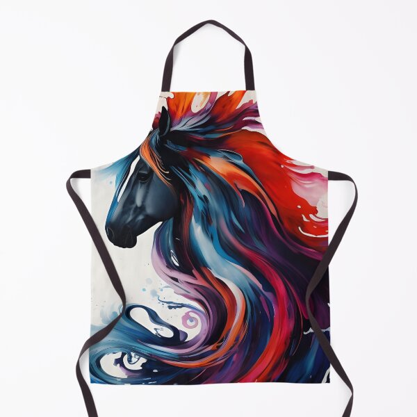 Item preview, Colourful Horse Ink Artwork designed and sold by ambyai.