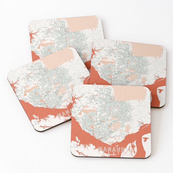 Item preview, Manaus City Map of Brazil - Bohemian designed and sold by deMAP.