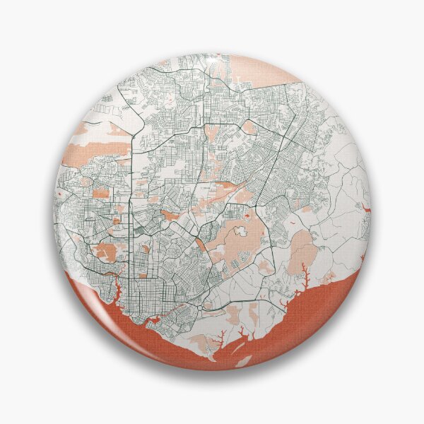 Item preview, Manaus City Map of Brazil - Bohemian designed and sold by deMAP.