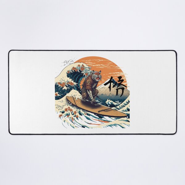 Item preview, Ukiyo-e Surfing Tiger Lover Gift designed and sold by chrstnslts.