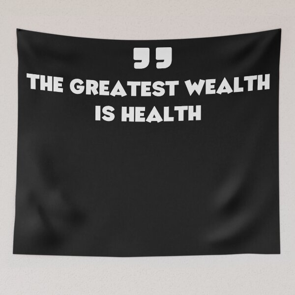 Item preview, fitness motivation,The greatest wealth is health designed and sold by TEESHOO.
