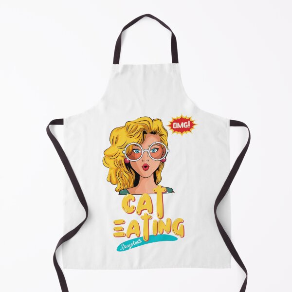 Item preview, cat eating spaghetti designed and sold by Fariashamshad.