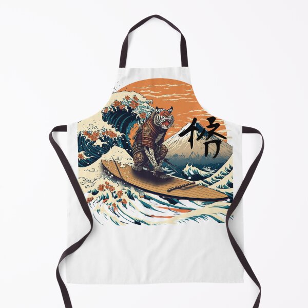 Item preview, Ukiyo-e Surfing Tiger Lover Gift designed and sold by chrstnslts.