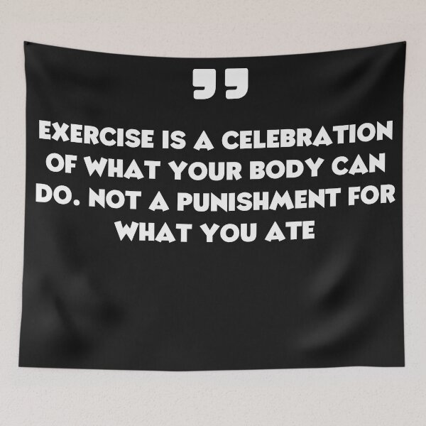 Item preview, fitness motivation,Exercise is a celebration of what your body can do. Not a punishment for what you ate designed and sold by TEESHOO.