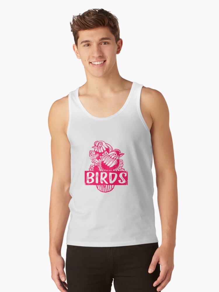 Thumbnail 1 of 3, Tank Top, Two birds hate humans designed and sold by misahiraysa.