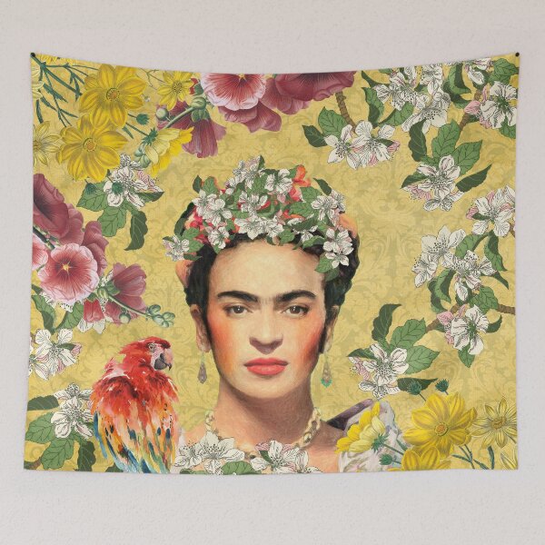 Item preview, Frida Kahlo Parrot Yellow designed and sold by Muycote.