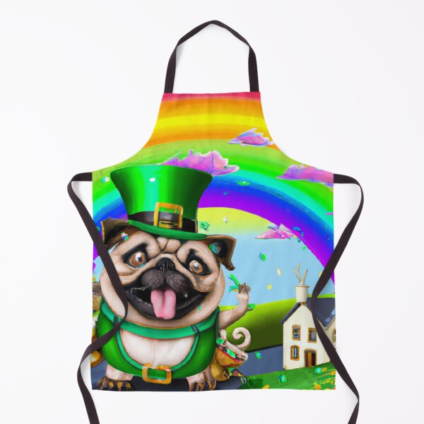 Item preview, A Cute St Patricks Pug, st patricks day pug, st patricks pug, st paddys pug. designed and sold by Doggymadness.