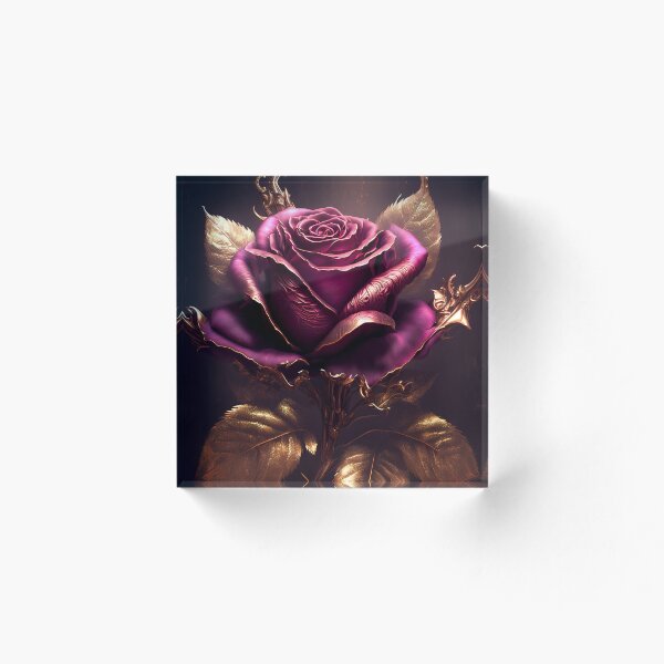 Artikelvorschau, Schöne lila Rose auf dunklem Hintergrund. Nr. 2 entworfen und verkauft von ShopThousand.