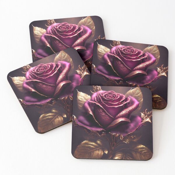 Item preview, Beautiful purple rose on a dark background. No.2 designed and sold by ShopThousand.