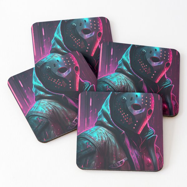 Item preview, Jason Voorhees in Cyberpunk City designed and sold by Artistic Pandas.