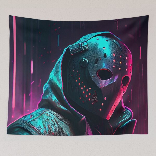 Item preview, Jason Voorhees in Cyberpunk City designed and sold by Artistic Pandas.