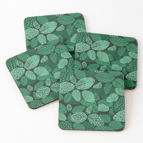 Item preview, leaves pattern green designed and sold by Katj-A-Studio.
