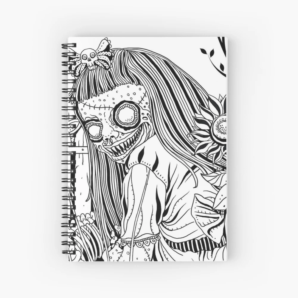 Cuaderno de espiral con la obra «Dibujos para colorear para los adultos:  Owl» de Yuna26