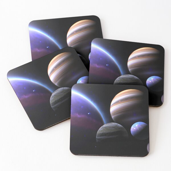 Item preview, Planets close together against the backdrop of outer space designed and sold by brandway.