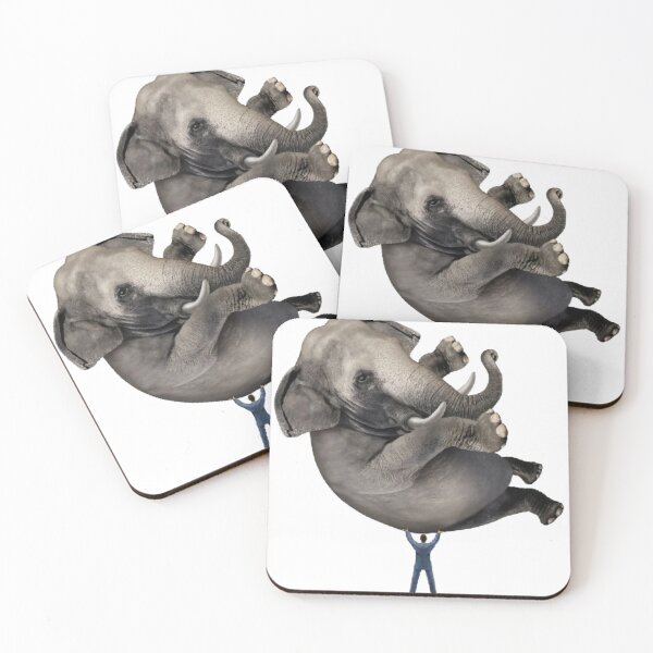 Item preview, Businessman lifting elephant designed and sold by MilicaaD.