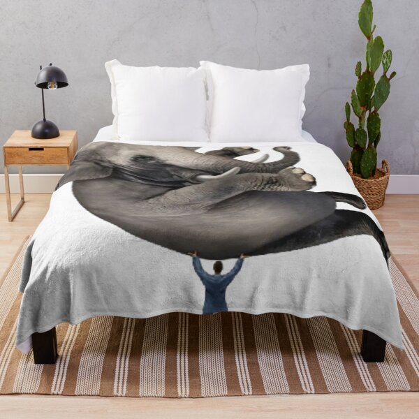 Item preview, Businessman lifting elephant designed and sold by MilicaaD.