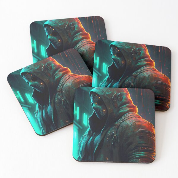 Item preview, Jason Voorhees in Cyberpunk City #4 designed and sold by Artistic Pandas.