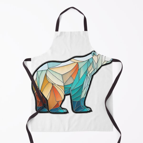 Item preview, Stained Glass Polar Bear designed and sold by natejahnke.