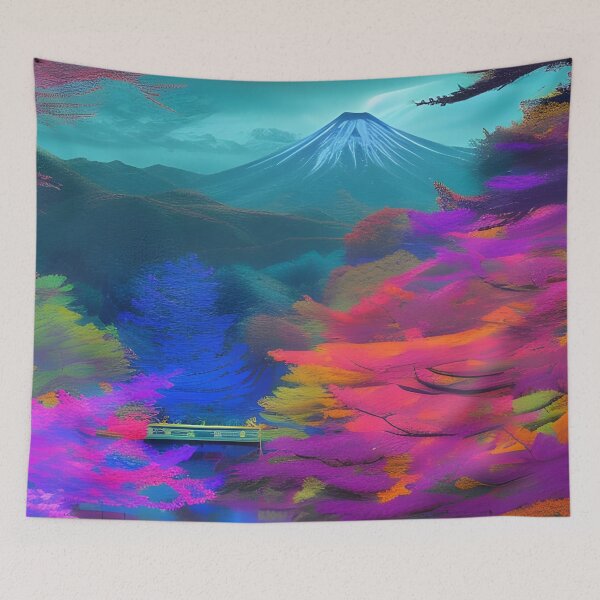 Item preview, Colorful japan forest scenery designed and sold by brandway.