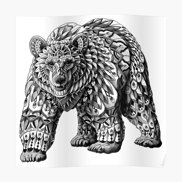 100 Bear Coloring Pages For Adults  HD