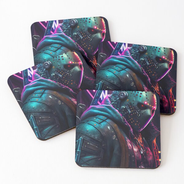 Item preview, Jason Voorhees in Cyberpunk City #5 designed and sold by Artistic Pandas.